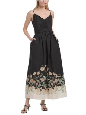 is a maxi dress a sundress Floral maxi dress for women. Sleeveless sundress by Nuichan